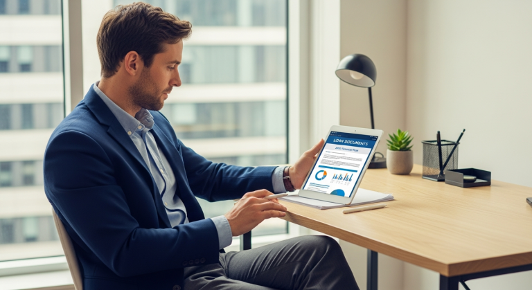 Personal loan matching platform dashboard showing multiple loan offers comparison