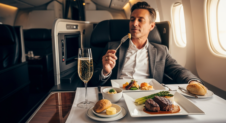 Virgin Atlantic Upper Class cabin with lie-flat bed and premium seating